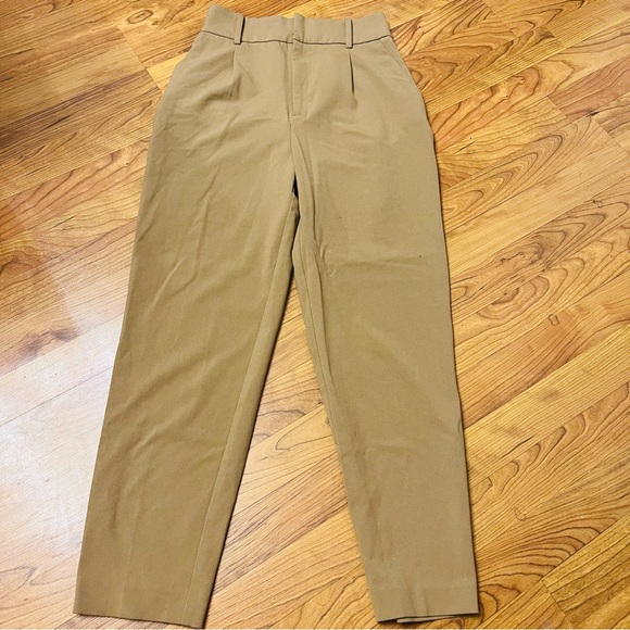 ZARA High Waisted Tailored Trousers – Neutral Beige Chic – Size XS - Picture 2 of 4
